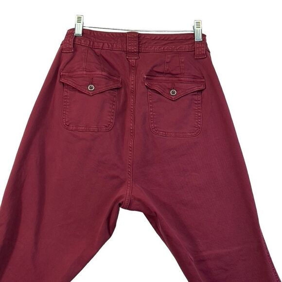 Torrid Cropped Military Pant - Pinot Noir Wash Plus Size 12 - Picture 11 of 16